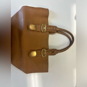 Maxx New York Tan Leather Tote Bag